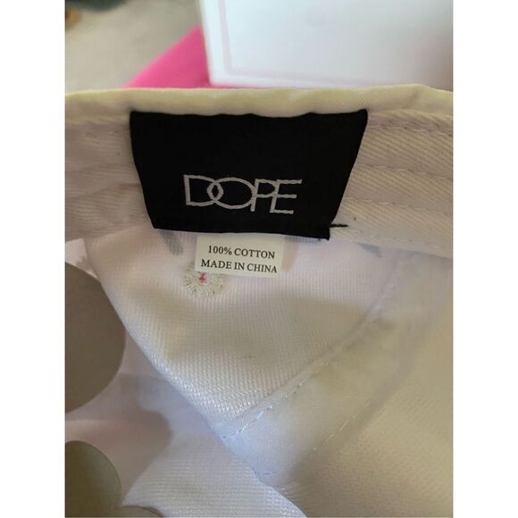 Dope NWT 1990 men’s racing checkered, flag, red white and black adjustable hat - Picture 5 of 5